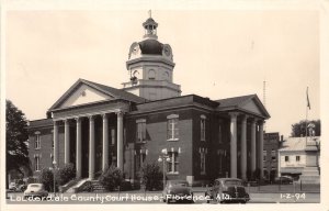 J49/ Florence Alabama RPPC Postcard 40s Cline Lauderdale Co Court House 55