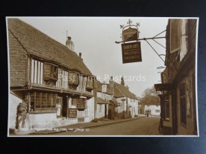 Sussex ALFRISTON The Old Star Inn & The George Inn - Old RP Postcard by Judges