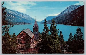 Postcard Lake Bennett White Pass Yukon Rail Road Gold Rush Trail of 98 Alaska AK