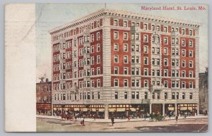 Hotel & Resort~St Louis Missouri~Maryland Hotel~Vintage Postcard