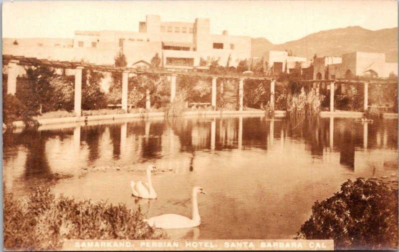 California Santa Barbara The Samarkand Persian Hotel Real Photo