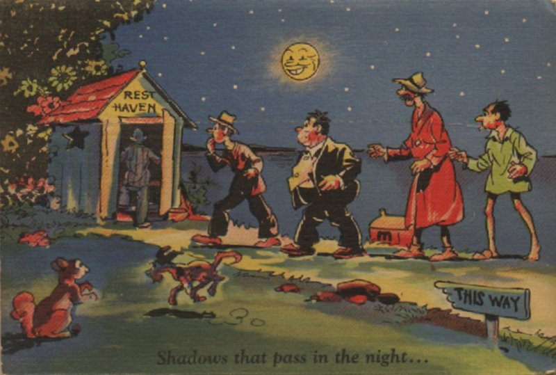 postcard folder: 20 Teich Gags