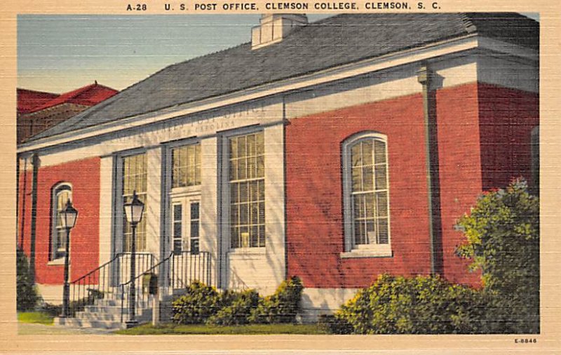 US Post Office Clemson College Clemson, South Carolina  