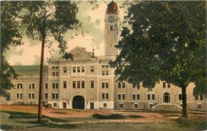 C-1910 Fort Leavenworth Kansas Staff College Postcard G.A.P.C.M.C. 20-6079