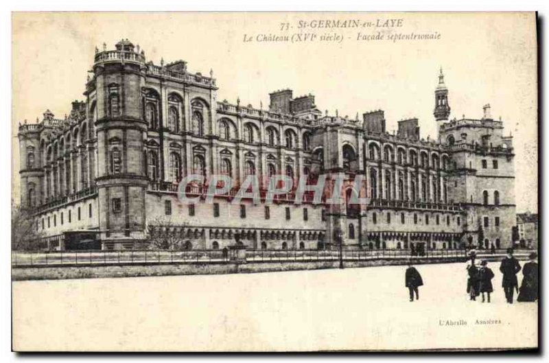 Old Postcard Saint Germain en Laye Chateau XVI century North Facade