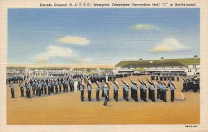 Memphis Tennessee NATTC Parade Ground Navy Training Vintage Postcard AA61003