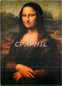 Postcard Modern Mona Lisa by Leonardo da Vinci Louvre Museum Collection