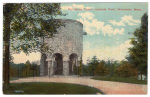 Worcester, Mass, Old Stone Tower, Institute Park