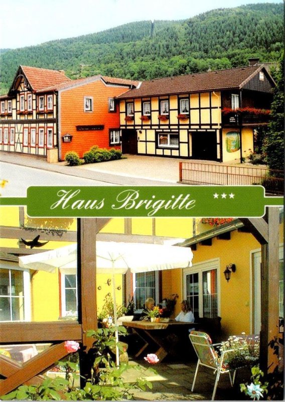 Bad Lauterberg, Germany  HOUSE BRIGITTE~Helmboldt Family Restaurant 4X6 Postcard