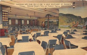 HAWAIIAN NITE CLUB ON U.S. 340 KNOXVILLE MARYLAND ADVERTISING POSTCARD