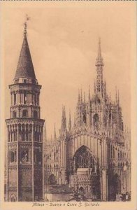 Italy Milano Duomo e Torre S Gottardo