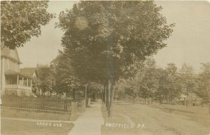 c1910 Sheffield Pennsylvania Fred Benson RPPC Street View Postcard 25-111210
