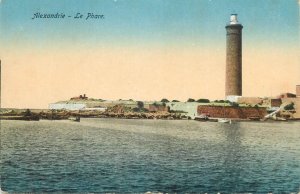 Postcard Egypt Alexandria the Lighthouse 