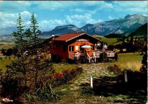 Saint-Maurice-en-Trieves, France LE CHALET Camping~Motel~Restuarant 4X6 Postcard