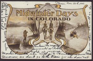 Midwinter Days in Colorado Postcard