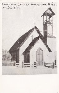 Arizona Tombstone Episcopal Church Built 1881 Real Photo