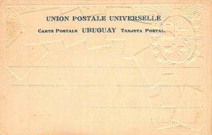 Uruguay Stamps on Early Embossed Postcard, Unused, Published by Ottmar Zieher
