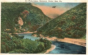 Vintage Postcard Delaware Water Gap Large Ridge of the Appalachian Pennsylvania