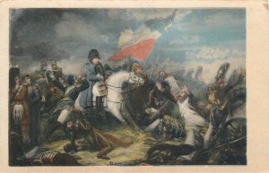 The Battle of Waterloo 1815 Napoleon patriotic defenders of the flag postcard