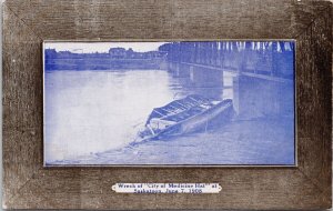 Saskatoon Saskatchewan Wreck of 'City of Medicine Hat' Boat SK Postcard H23