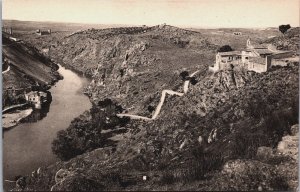 Spain Toledo Tajo y Ermita del Valle Vintage Postcard C102