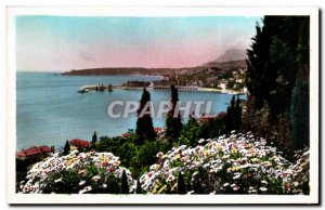 Old Postcard Menton and Cap Martin