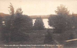 Rangeley Maine Interlaken Lodge From Merry Meeting Camp Real Photo PC AA61838