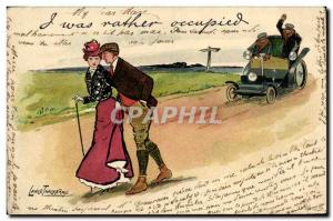 Old Postcard Lance Illustrator Theckeray Automotive