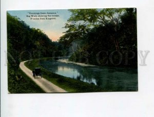 3172182 GREETINGS from JAMAICA Bog Walk showing flat bridge Old