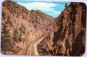 Rugged section of Thompson Canon on US 34 from Loveland to Estes Park