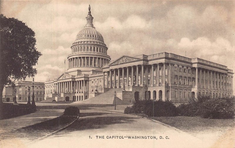 WASHINGTON DC LOT OF 7~1900s PHOTO POSTAL CARDS~MONUMENT-CAPITOL-WHITE HOUSE +4