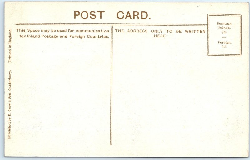 c1910s Canterbury, England Christ Gate Ornate Gothic Arch Cathedral Ancient A343