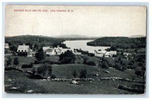 1909 Georges Mills And The Lake, Lake Sunapee New Hampshire NH Antique Postcard 