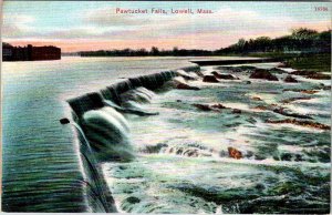 Postcard WATER SCENE Lowell Massachusetts MA AM6848