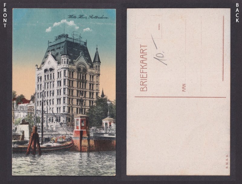 Vintage Postcard Netherlands Rotterdam White House