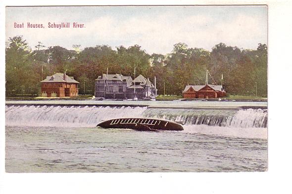 Boat Houses, Dams, Schuylkill River Pennsylvania 