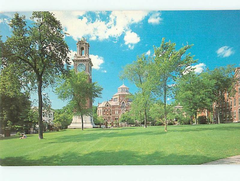 Vintage Post Card Brown University Carrie Tower Robinson Hall  R I  # 4108