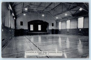 c1940 Milford New Jersey Vintage Postcard Gymnasium Riegel Ridge Community House