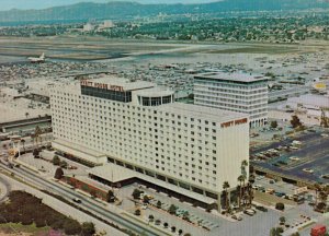 Vintage Aerial View of Hyatt House Hotel at Los Angeles International Airport