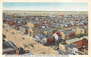 Birds Eye View Historical French Quarter - New Orleans, Louisiana LA  