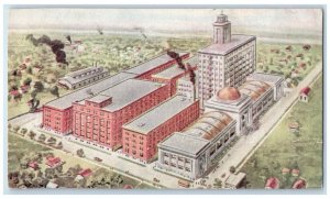 c1910 J.R. Watkins Medical Company Exterior Factory Winona Minnesota MN Postcard