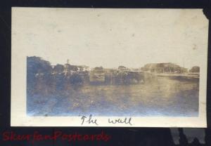 MANILA PHILIPPINES PHILIPPINE ISLANDS THE WALL WWI ERA REAL PHOTO PHOTOGRAPH