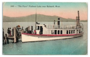 The Flyer, Flathead Lake near Kalispell, MT Hand-Colored Postcard *6M4 