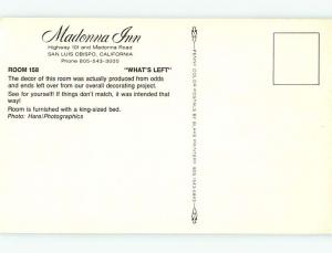 Unused Pre-1980 MADONNA INN MOTEL San Luis Obispo California CA s2176