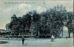 The Warwick Arms, Point Pleasant NJ c1907 Vintage Postcard E37