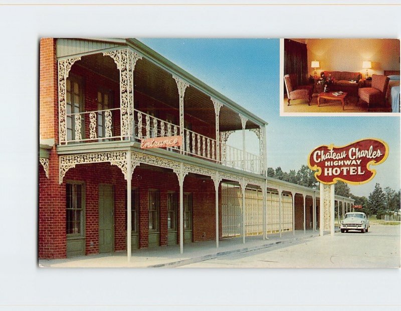 M-200064 Chateau Charles Motor Hotel on Highway 90 Louisiana USA