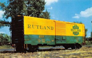 Portrait of Progress The Rutland PS-1 Box Car Green Mtn Gateway Vintage Postcard