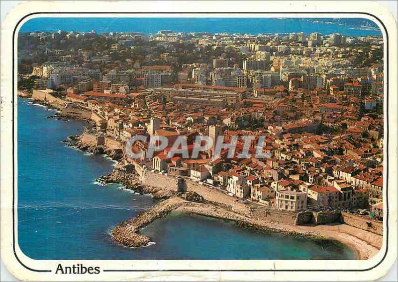 Modern Postcard Antibes Ramparts and the Old Town