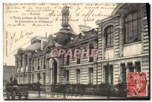 Old Postcard Nantes L & # 39ecole commerce boys practice and & # 39industrie