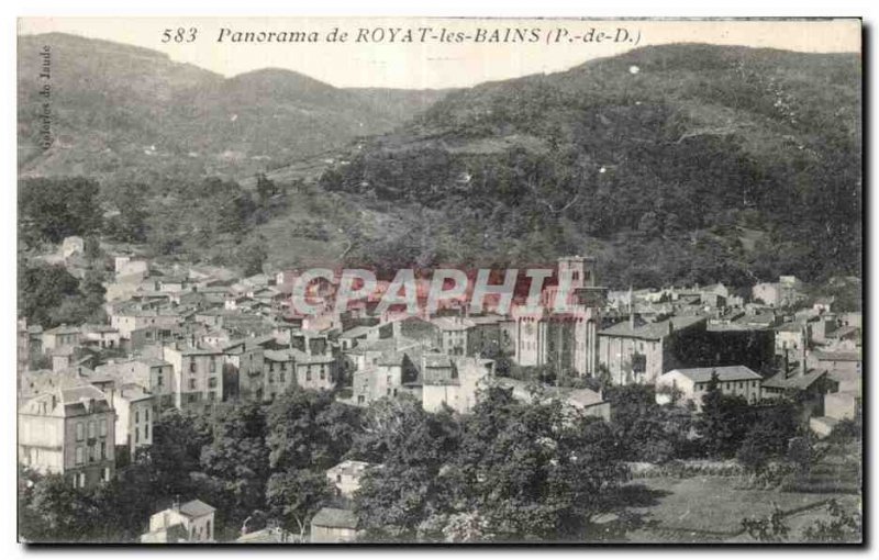 Royat - Panorama - Old Postcard